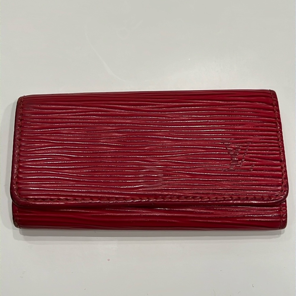 LV Red Epi 4key Holder
